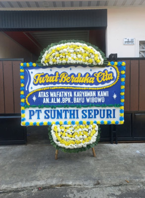 Papan Bunga Duka di Lagan