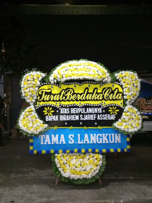 Papan Bunga Duka di Lagan